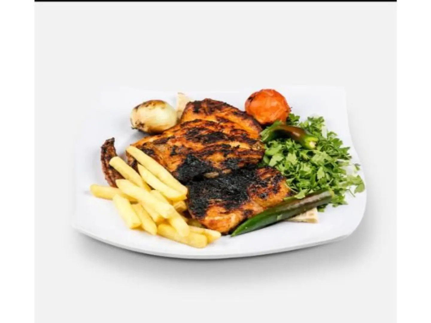 دجاج على الفحم - نص حبه