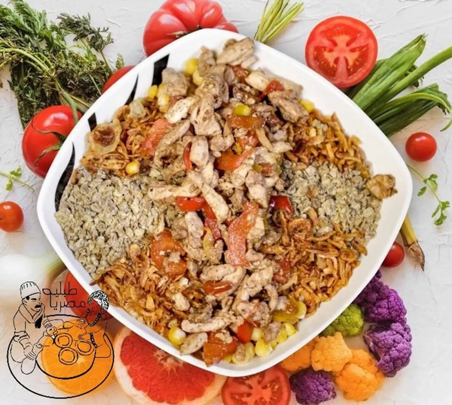 كشري بالدجاج - صغير