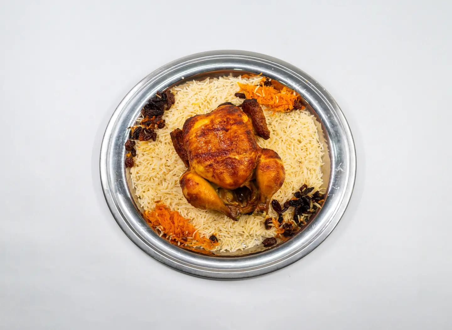 دجاج شواية مع الارز - نص