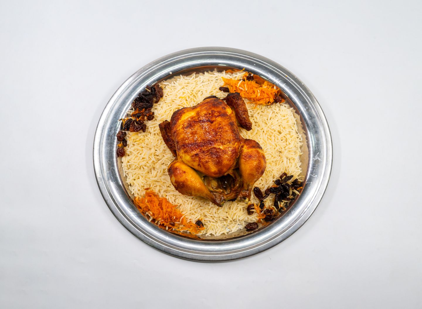 دجاج شواية مع الارز - نص
