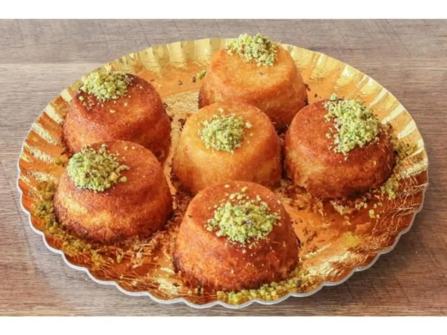 كنافة اكواب بالقشطة - 6 قطع