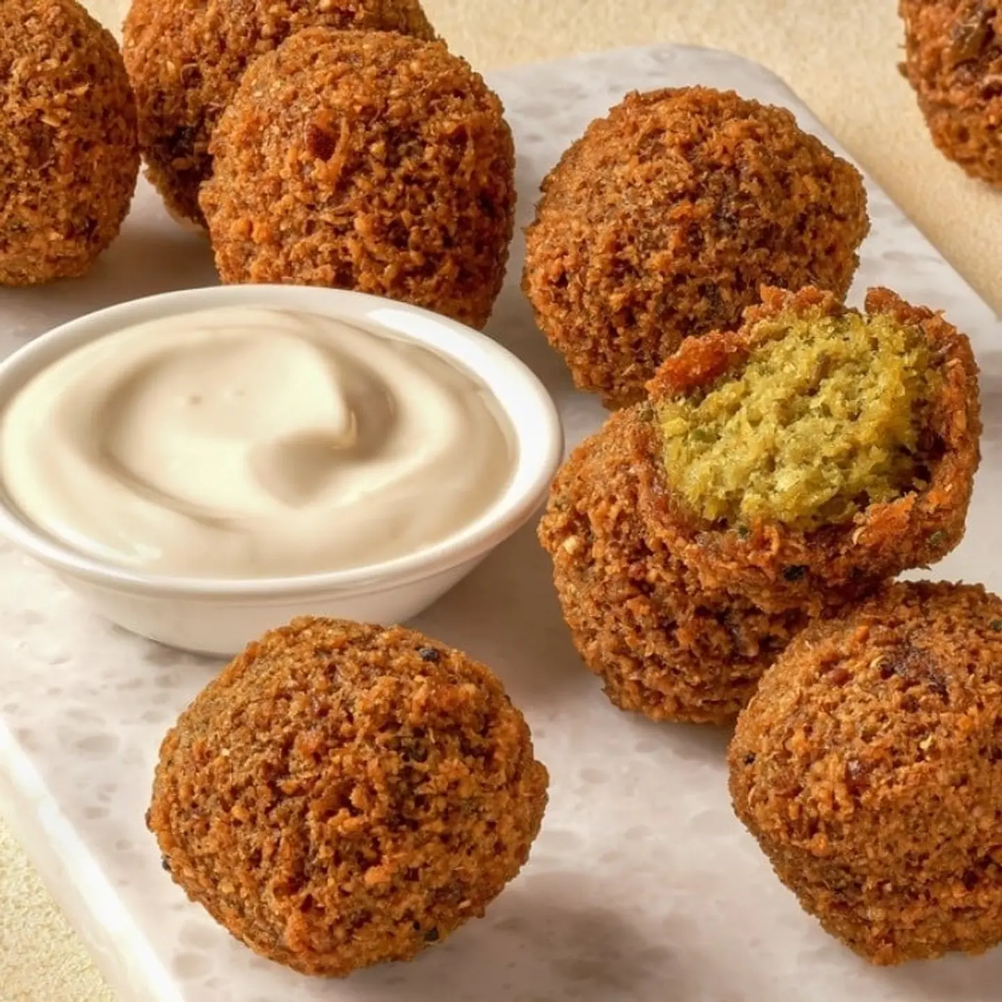 صحن فلافل ميني وسط - وسط