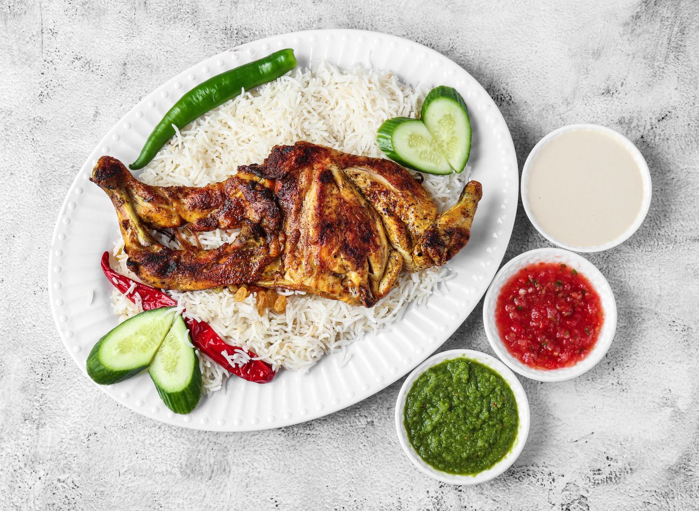 دجاج مظبي ارز شعبي - نص حبة