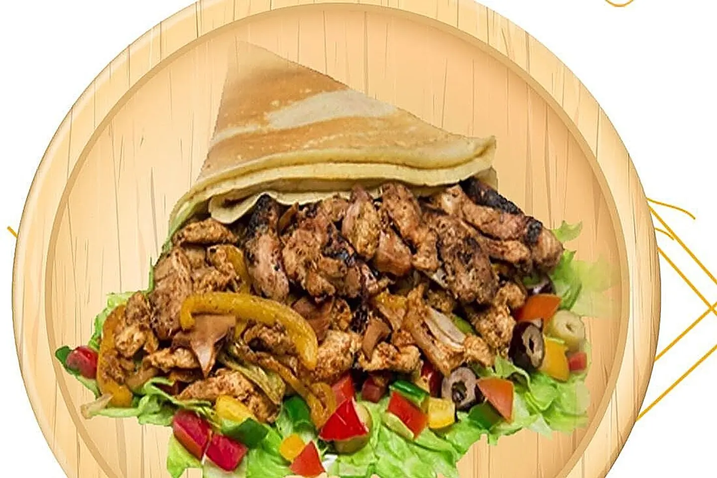كريب فاهيتا دجاج - صغير