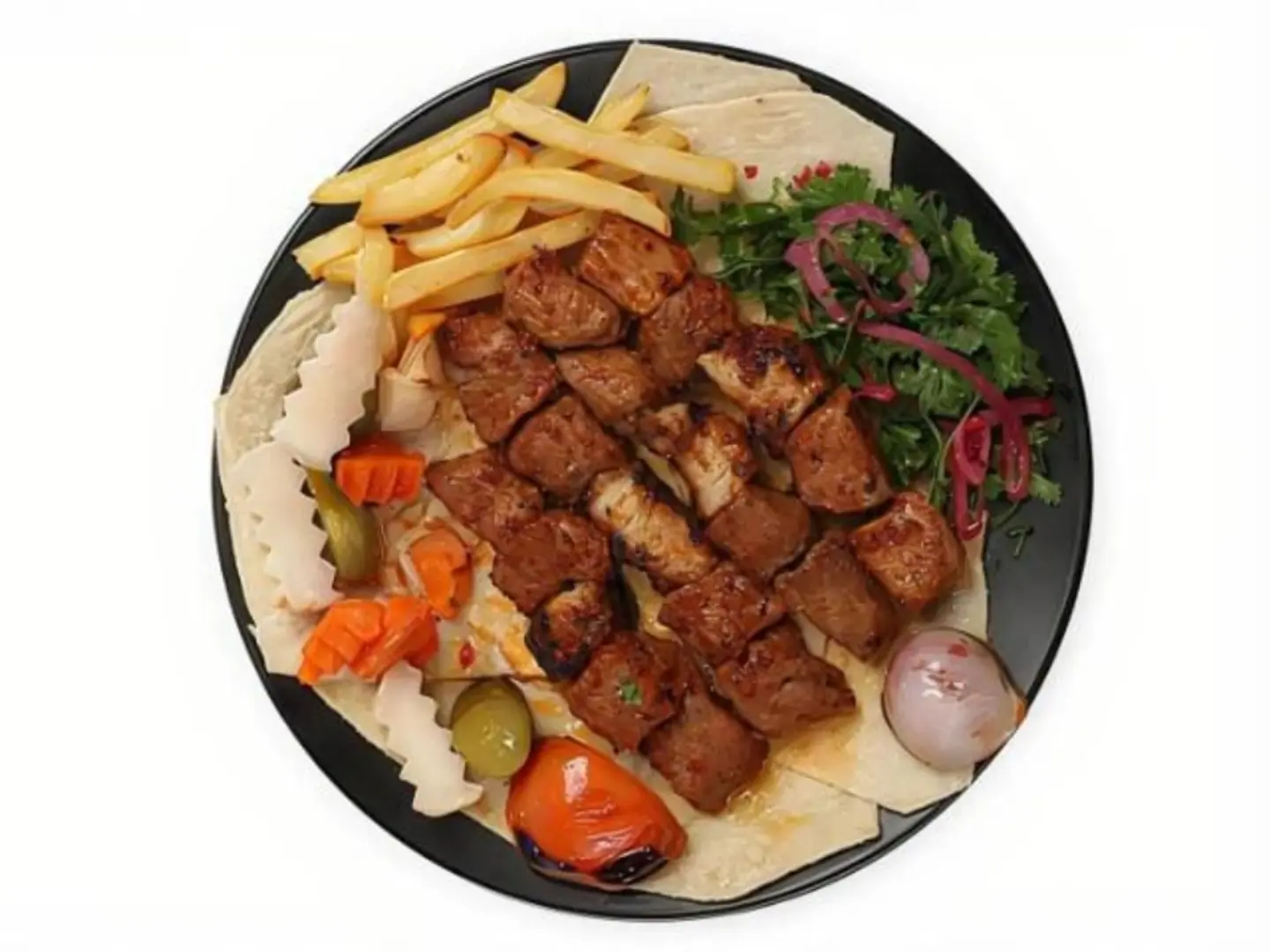 Meat Skewers Plate - For One Person