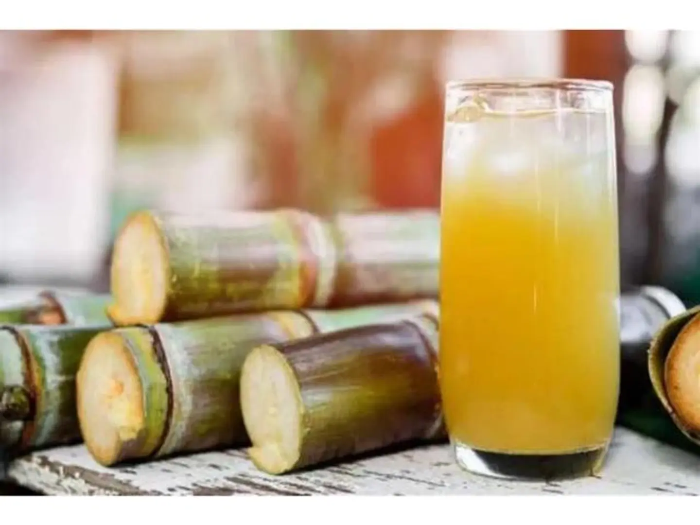 Sugarcane Juice With Orange - Medium