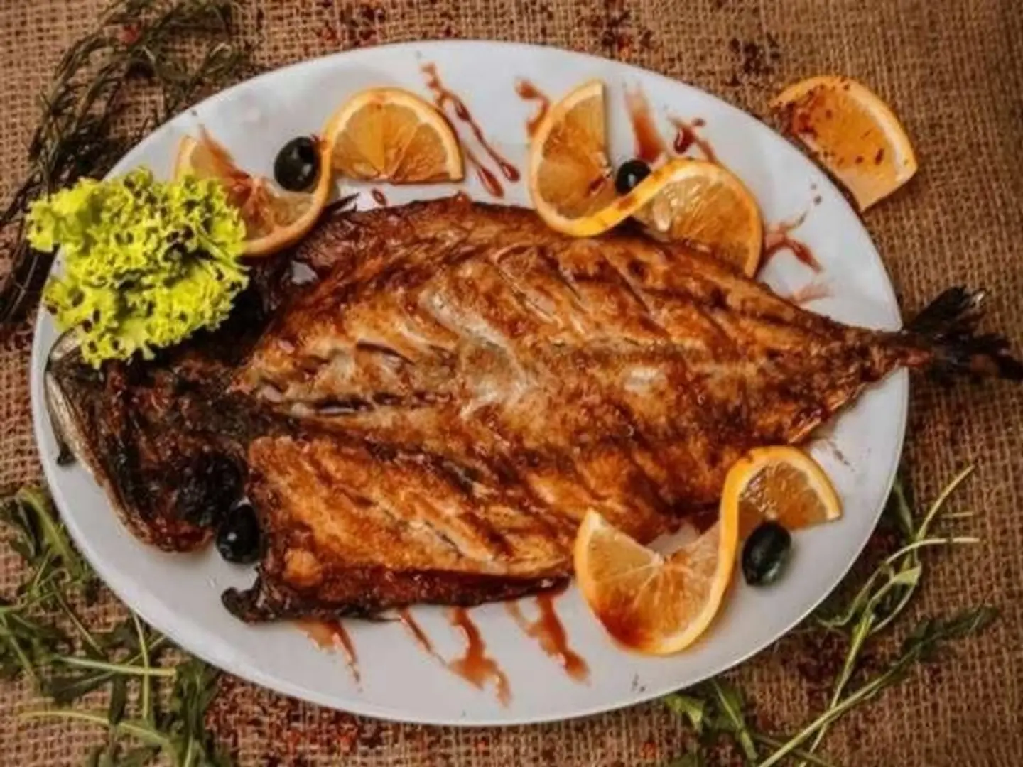 سمك مشوي - صغير