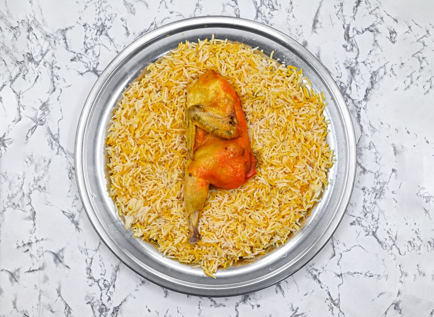 دجاج مندي - نصف دجاجة