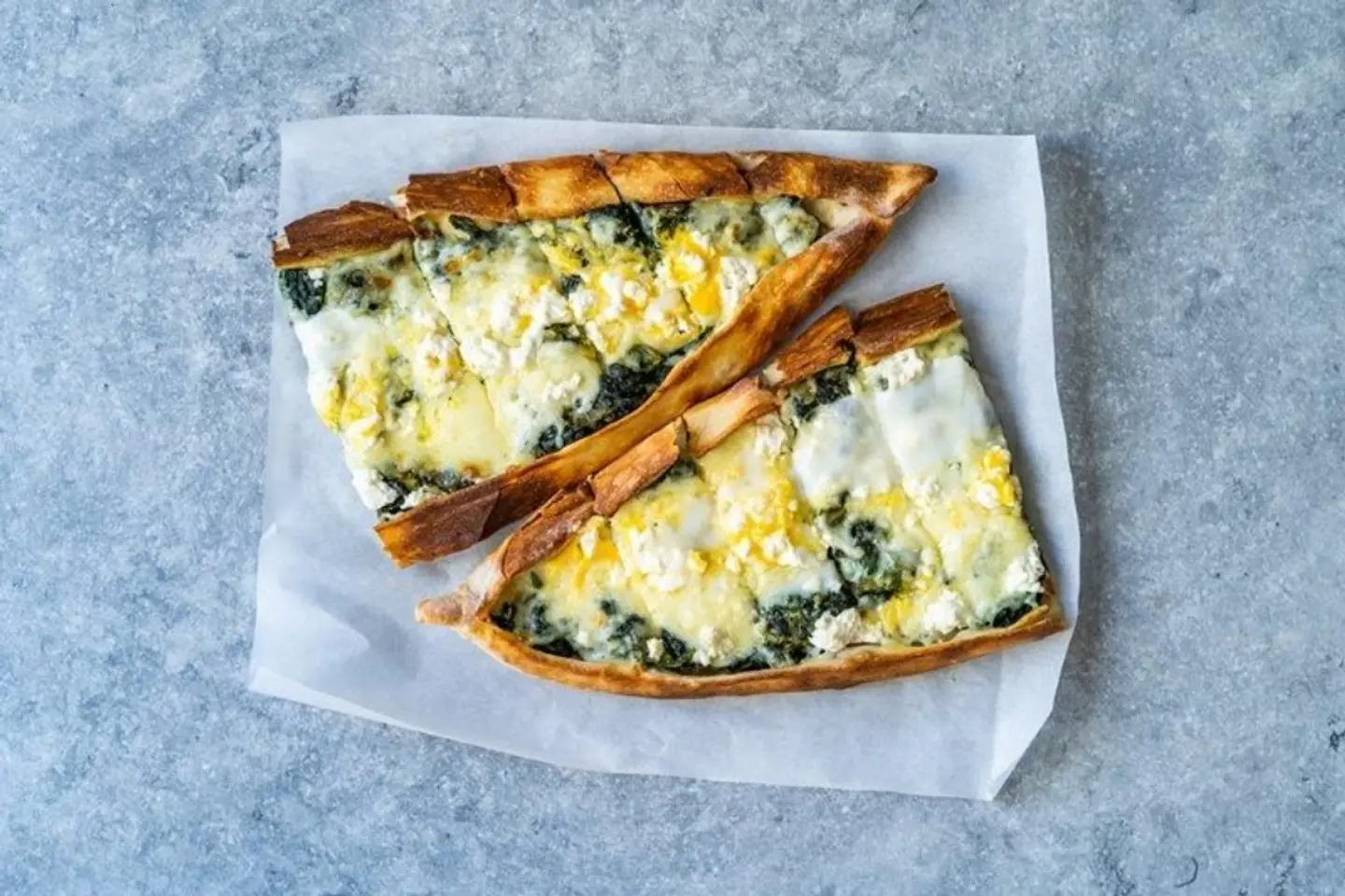 Spinach Pie With Cheese - White Dough