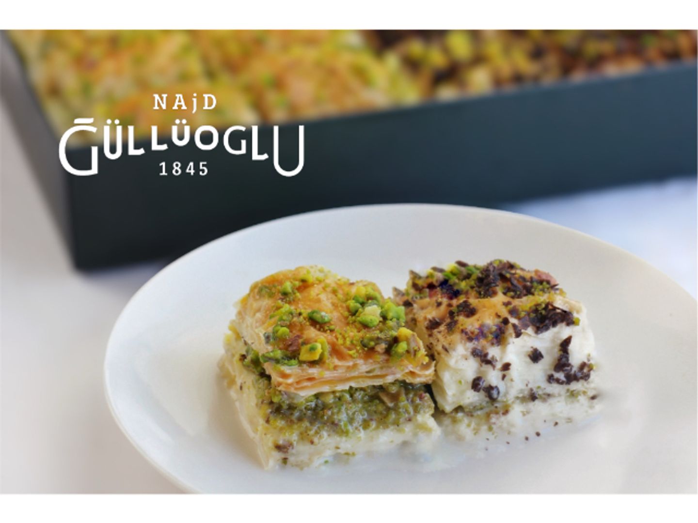 Milk Baklava With Pistachio And Chocolate - 1/4 Kg