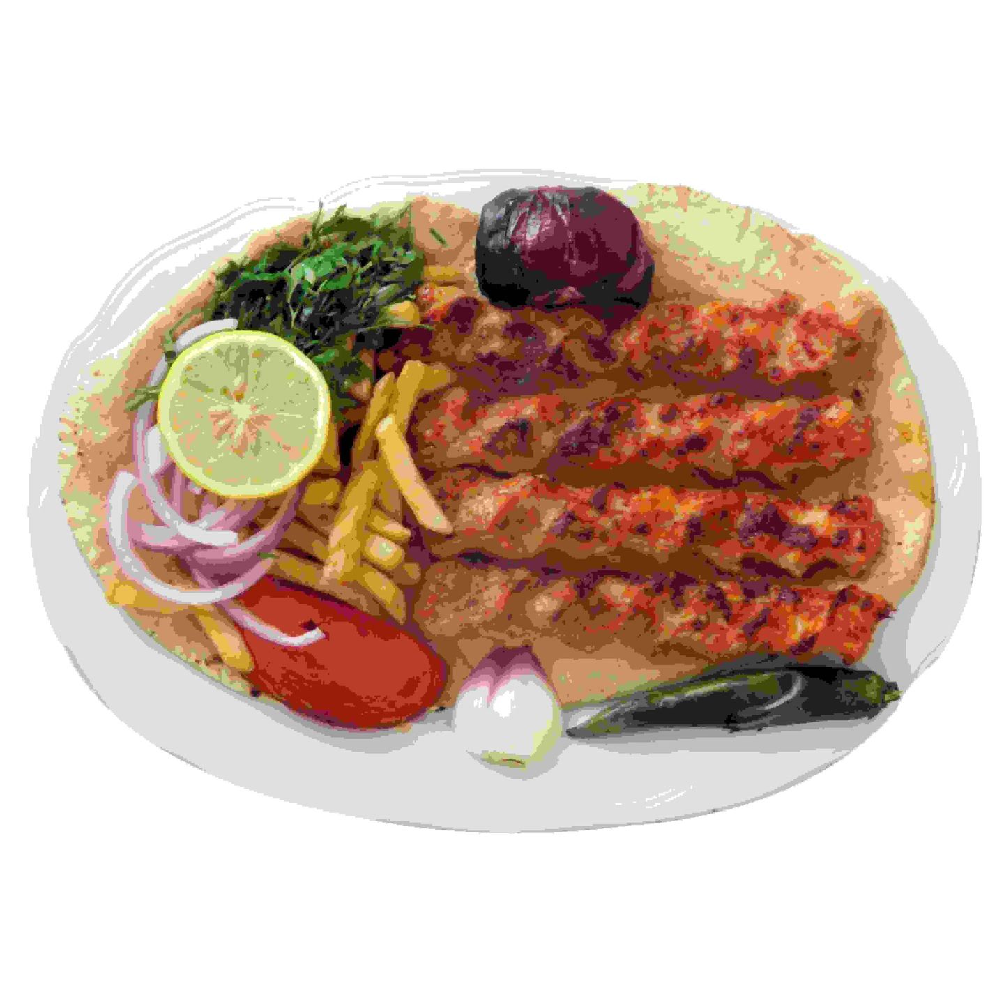 طبق كباب دجاج - سادة