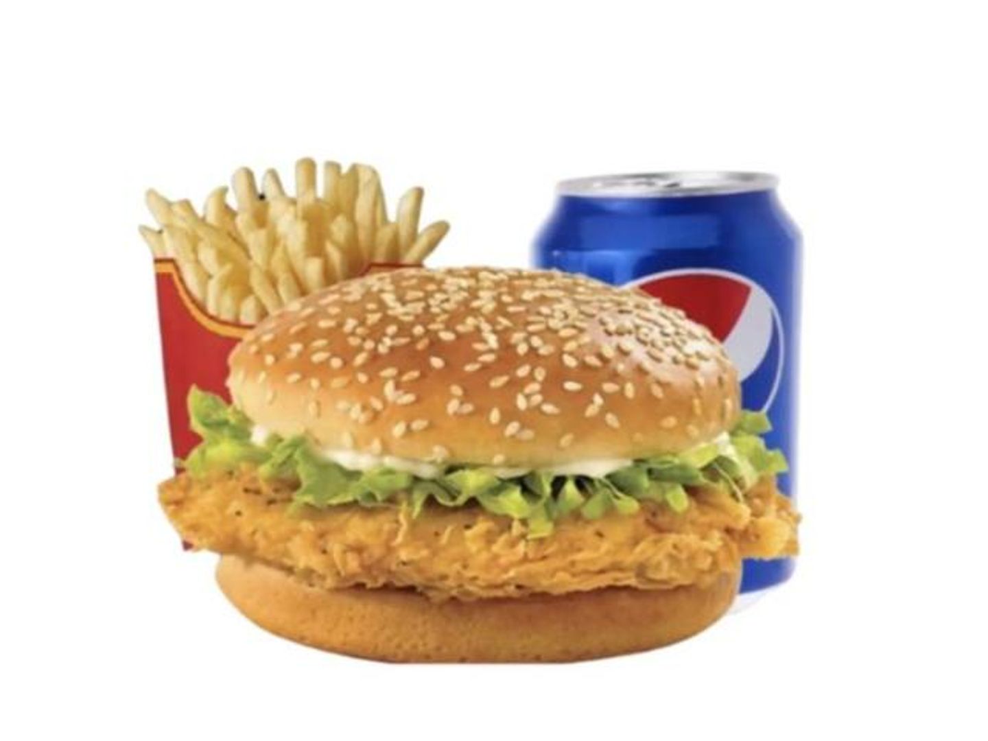 Zinger Burger Meal - Without Cheese