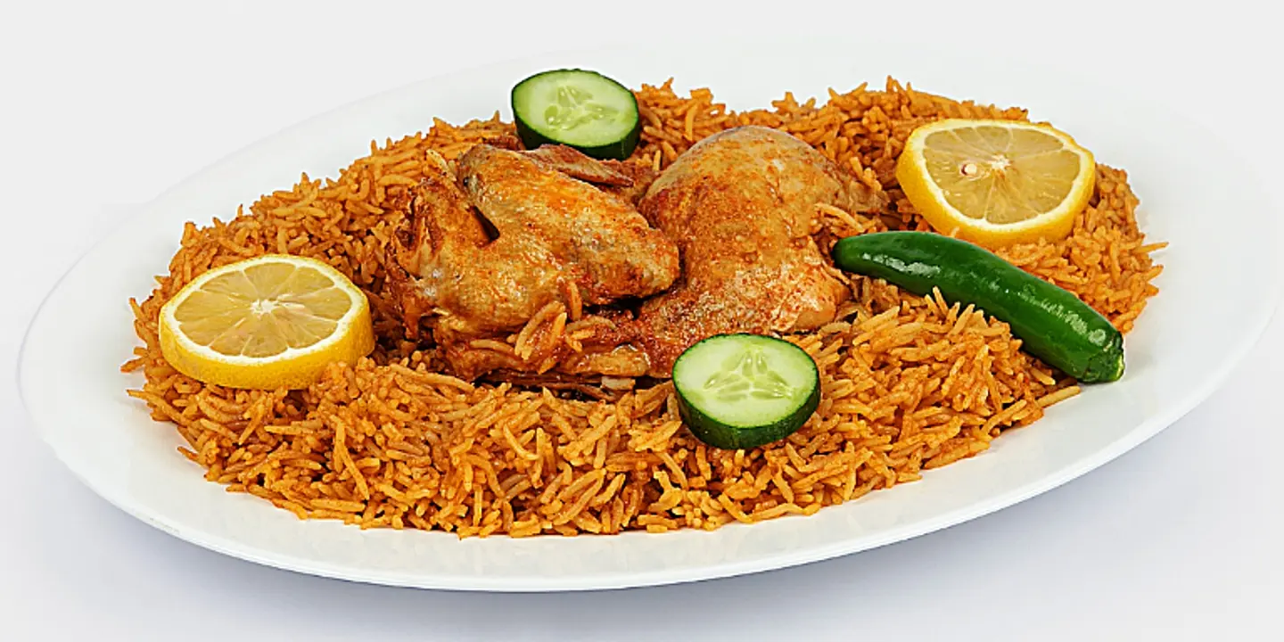 Chicken Madghot - Half A Chicken With Rice