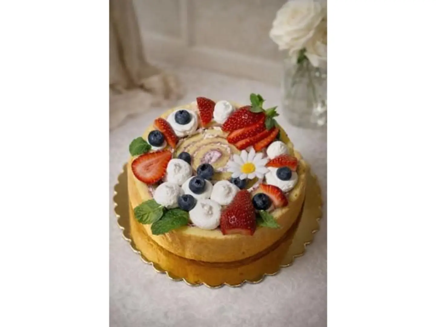 Swiss Roll Gateau Cake - Small
