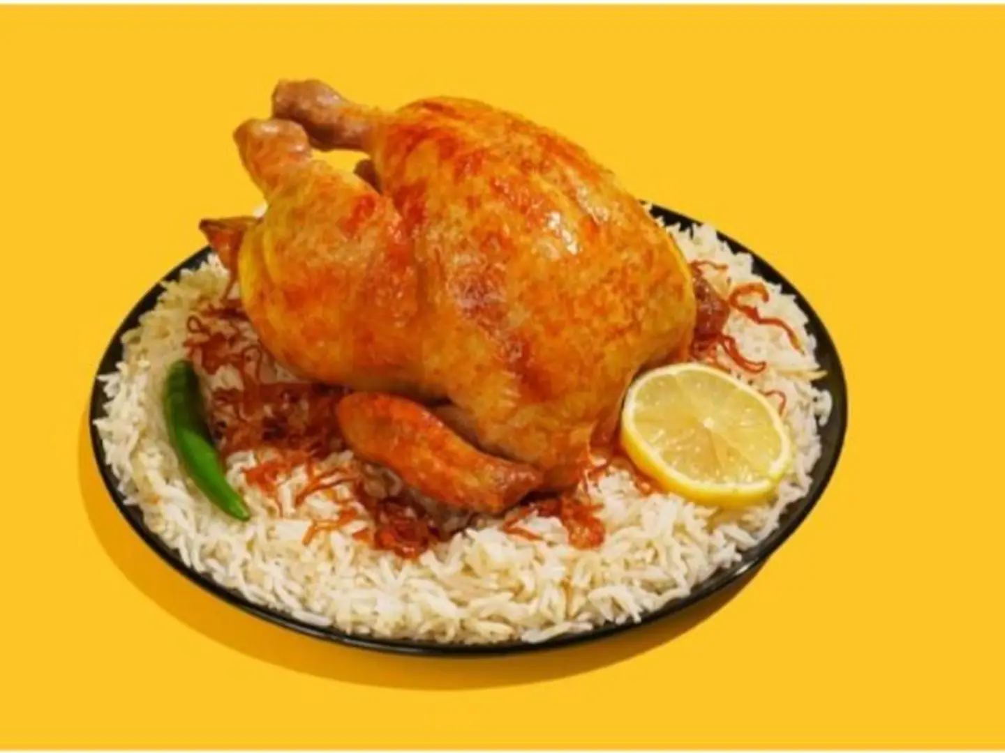 دجاج شواية - نص حبة دجاج