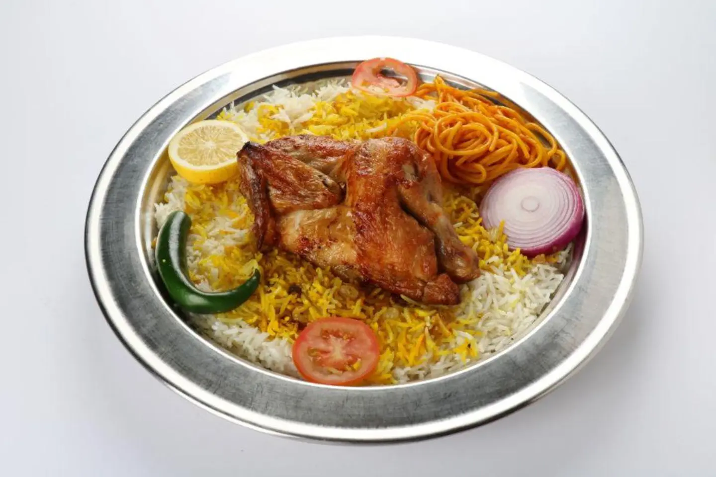دجاج شواية مع الارز - ربع دجاجة