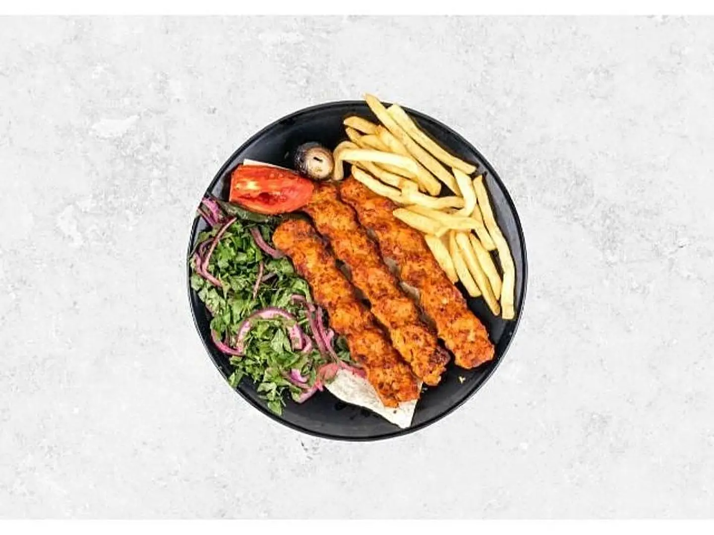Chicken Kebab Plate - For One Person