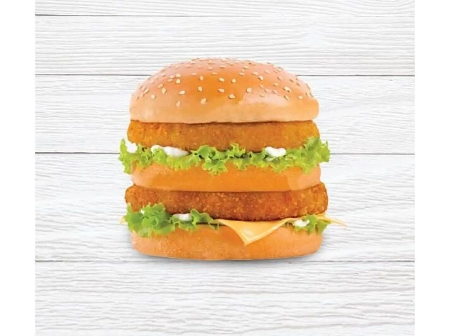 Double Chicken Burger Sandwich - Without Cheese
