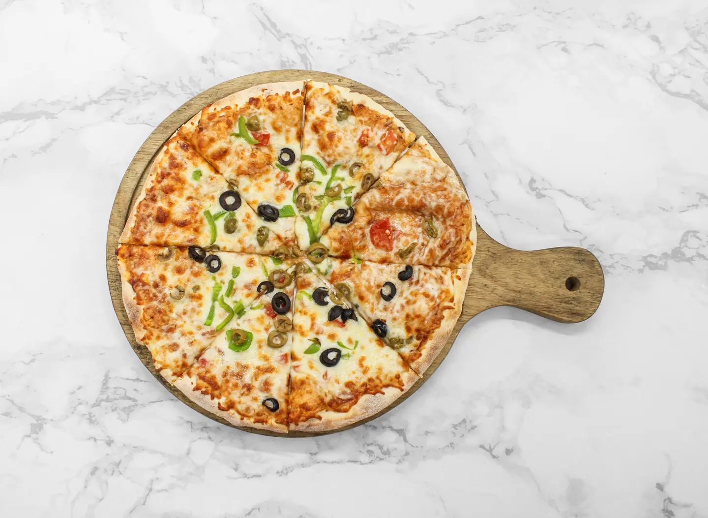 بيتزا جبن بالخضار - صغير