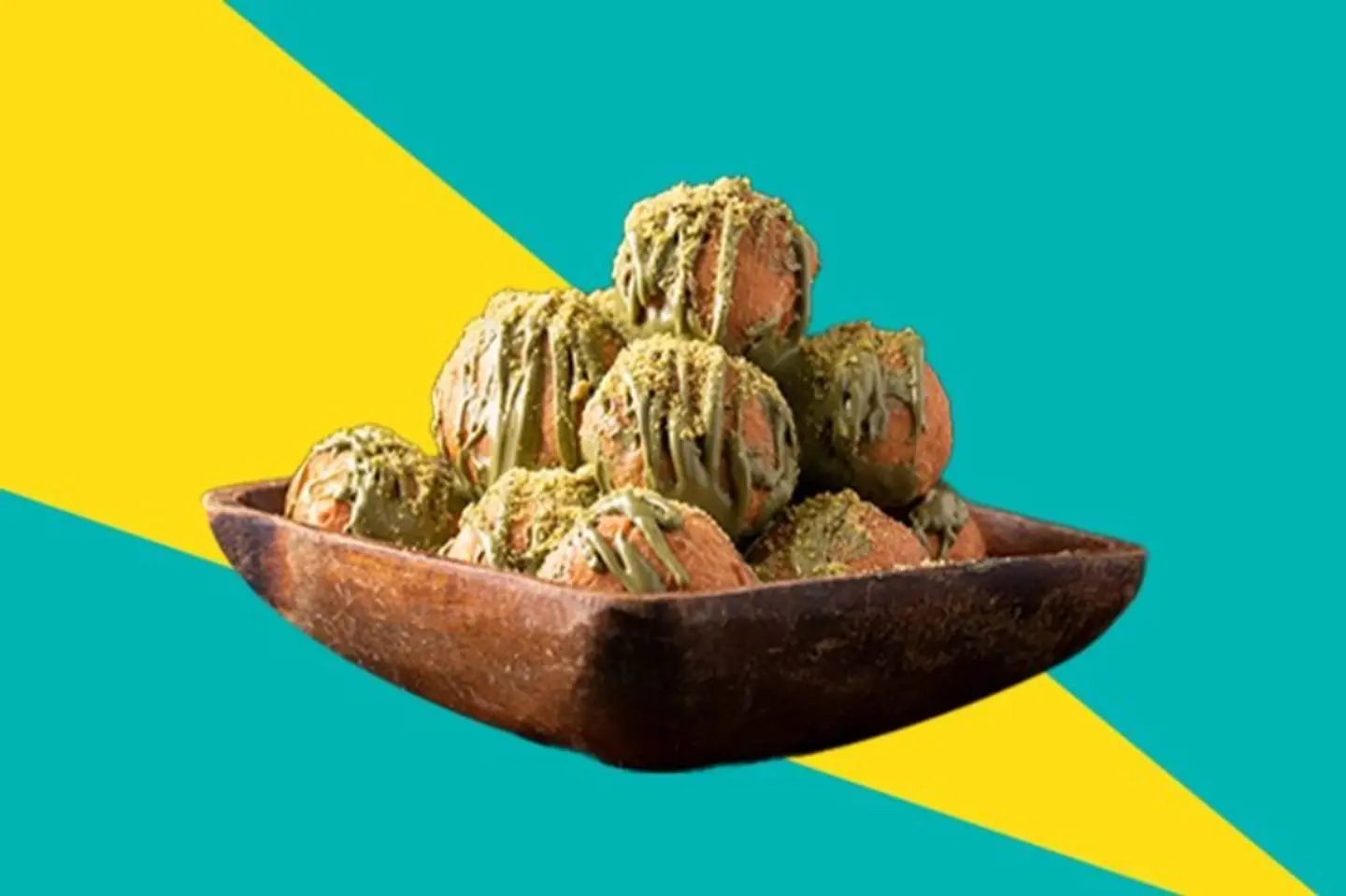 لقيمات بالجبنة بالفستق - وسط