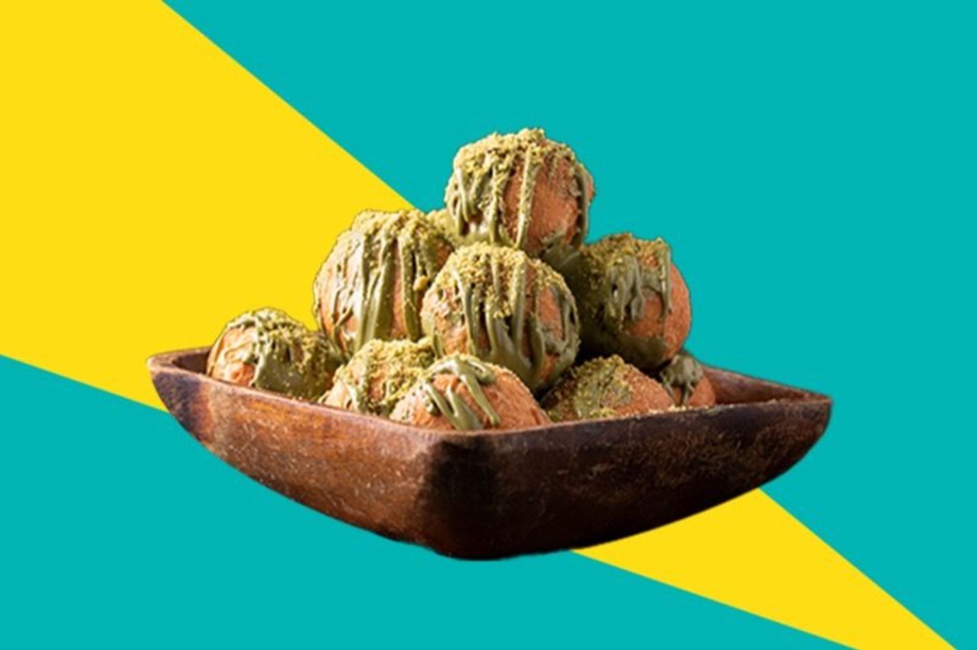 لقيمات بالجبنة بالفستق - وسط
