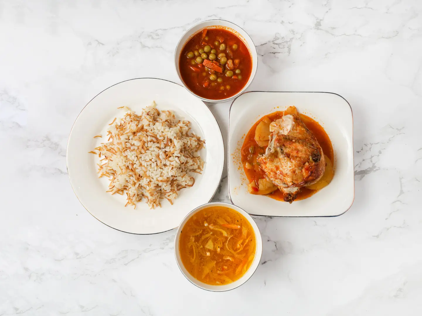 وجبة دجاج فرن - ربع