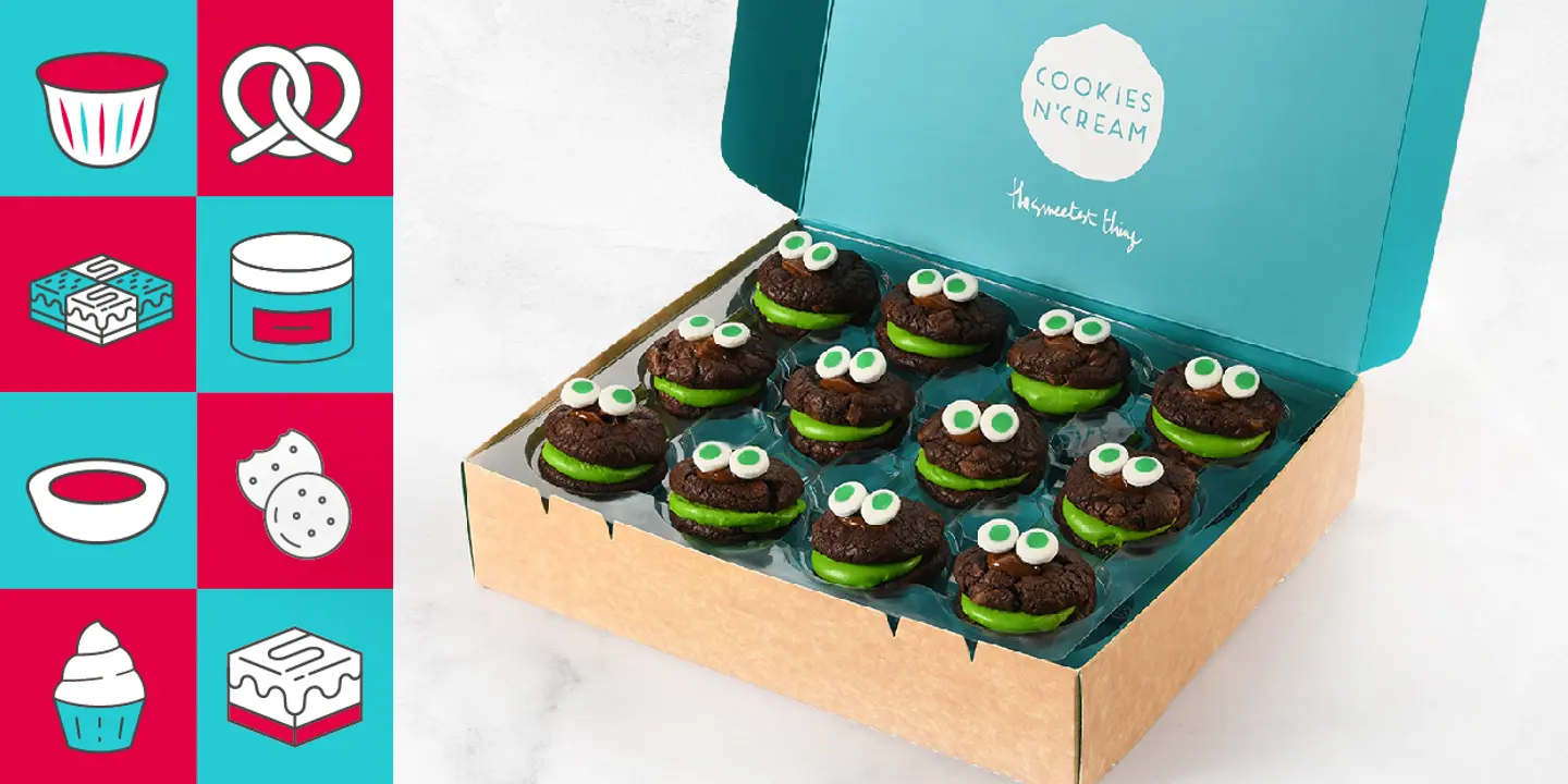 Cookie Monster Box Cheesecake - Small