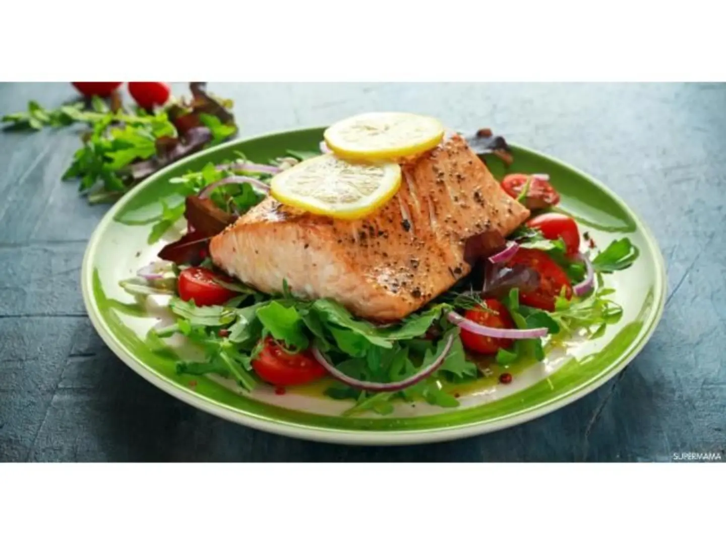 سالمون - شريحة سلمون مشوي