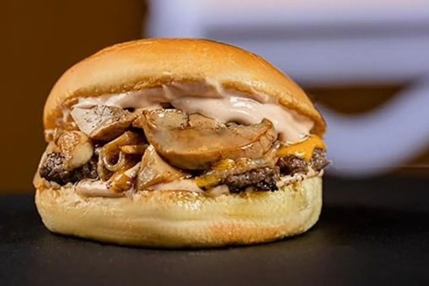 Mushroom Beef Burger - Medium Meal