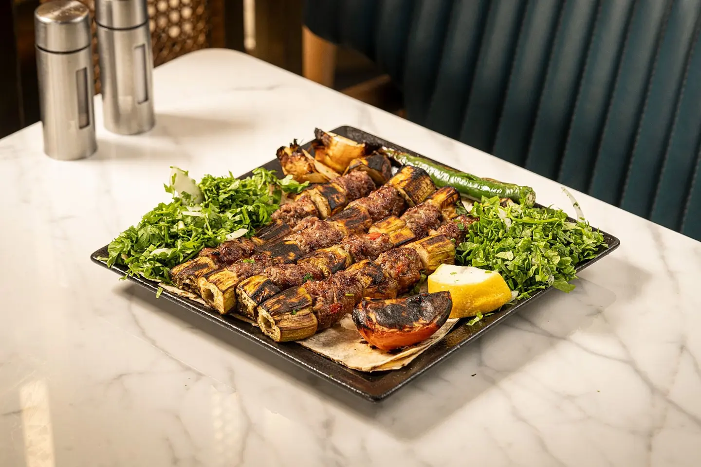 Eggplant Kebab - For One Person