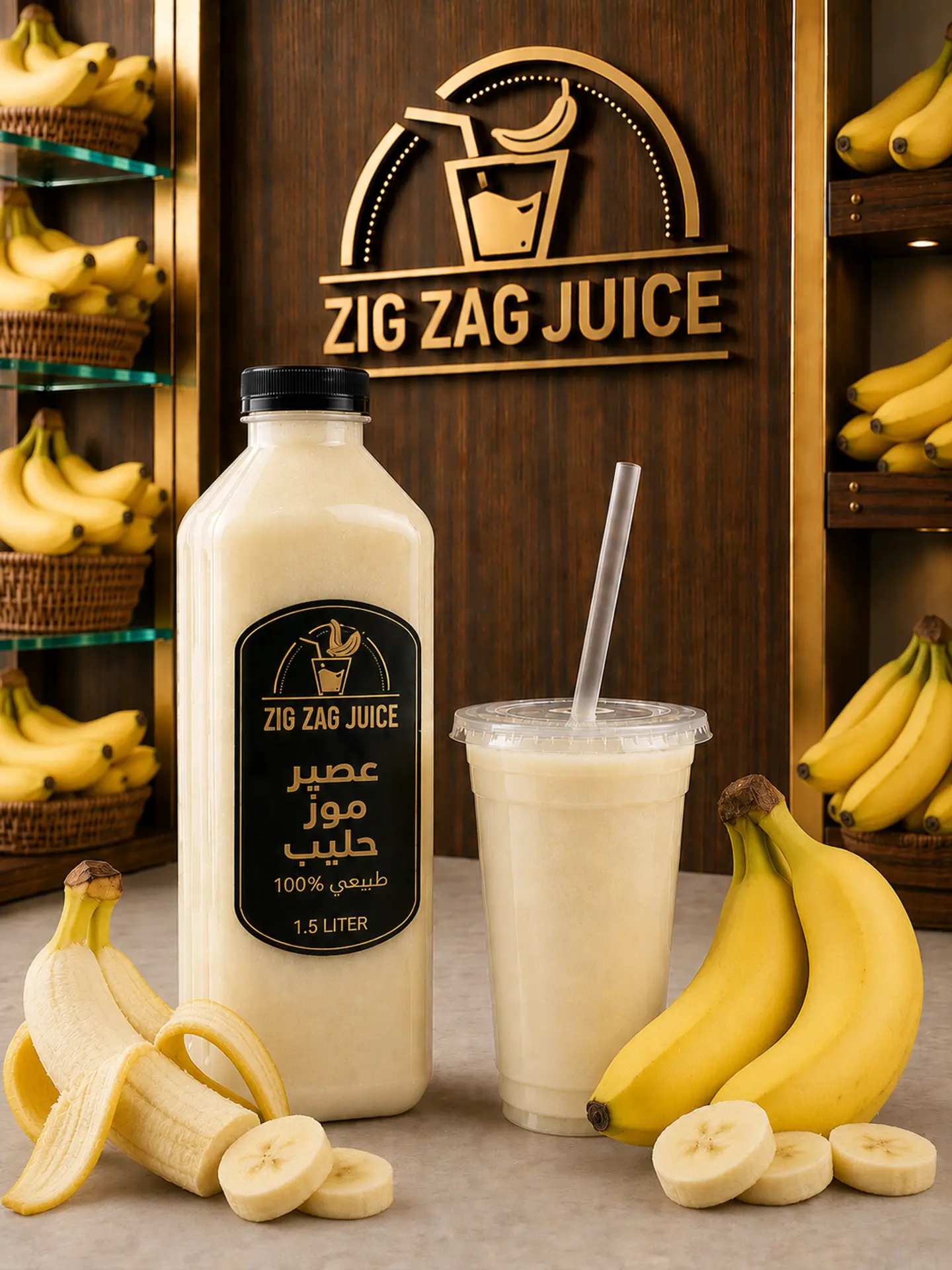 Banana With Milk - Cup Medium