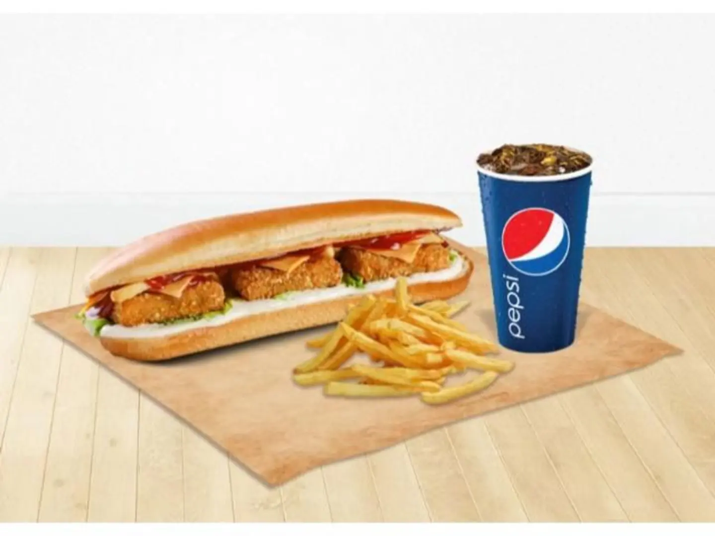 Chicken Nuggets Sandwich Meal - Spicy