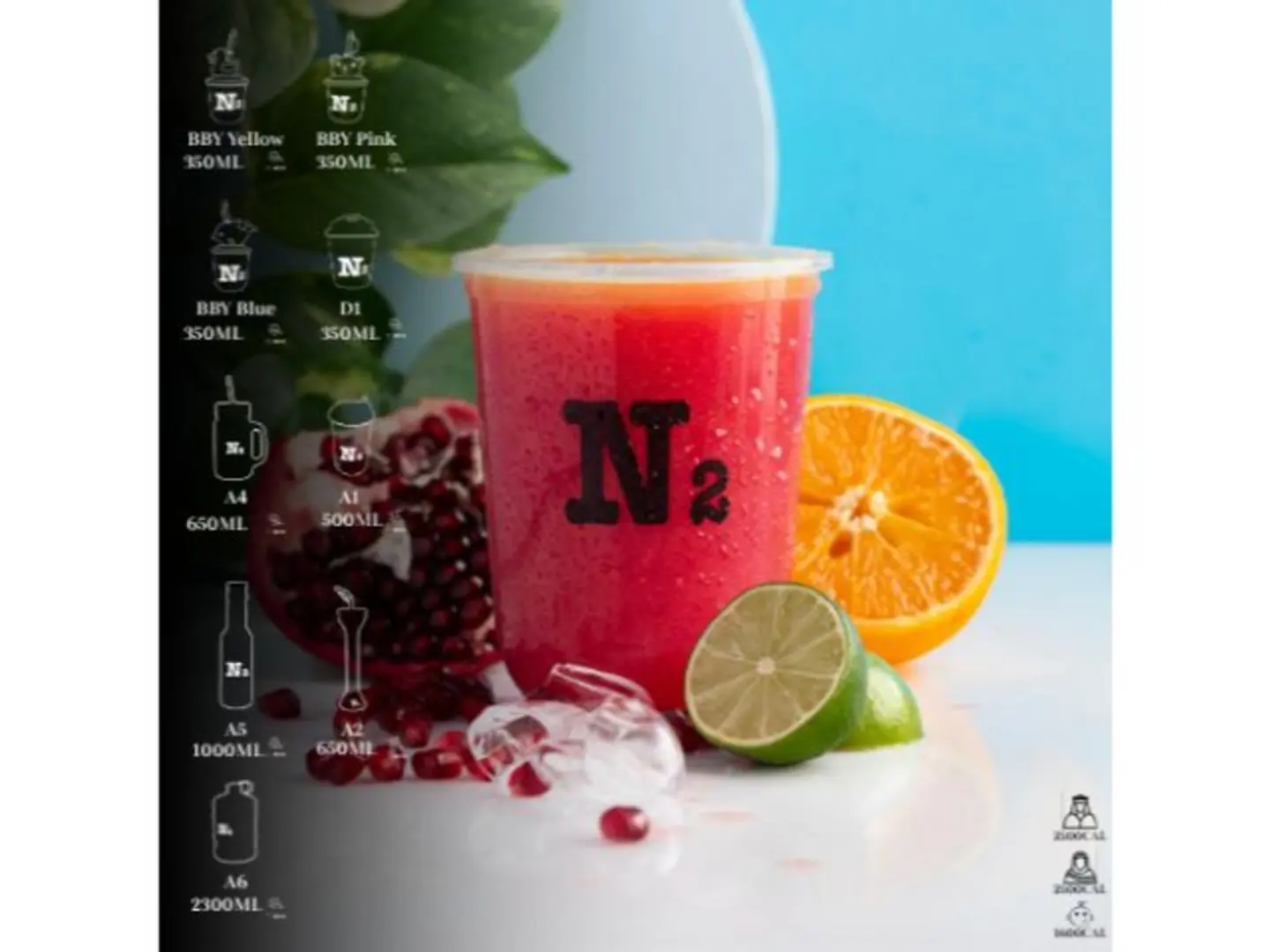 برتقال رمان ليمون - دي 1 (350مل)