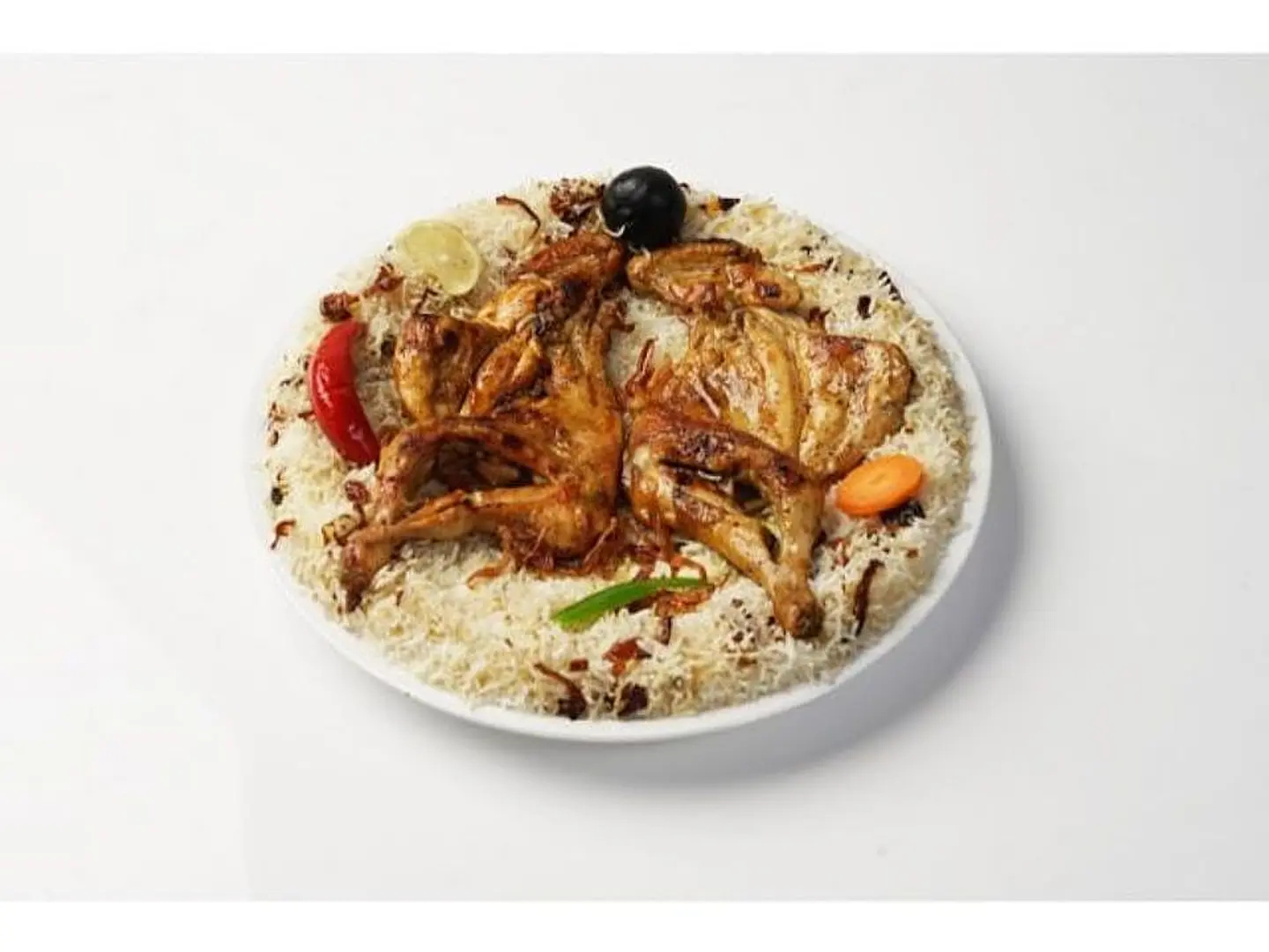 Chicken Madbi With Rice - Half A Chicken