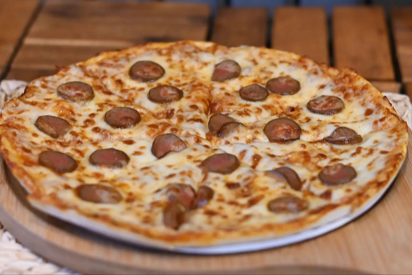 Hot Dog Pizza - Medium