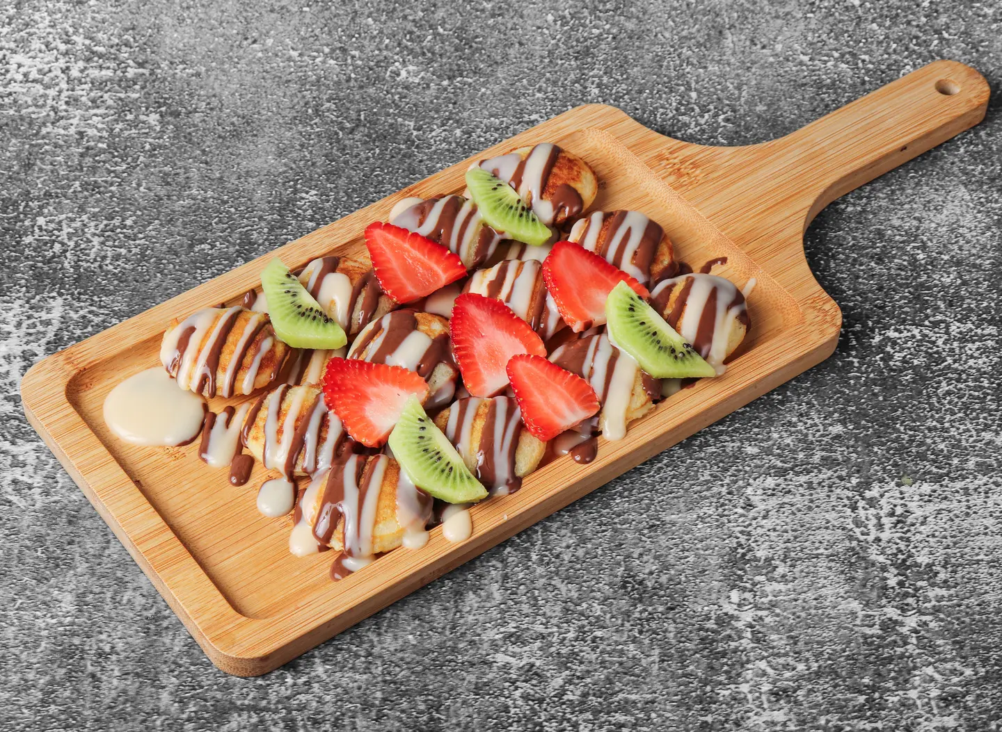 Mini Pancake Nutella And Fruit - Small