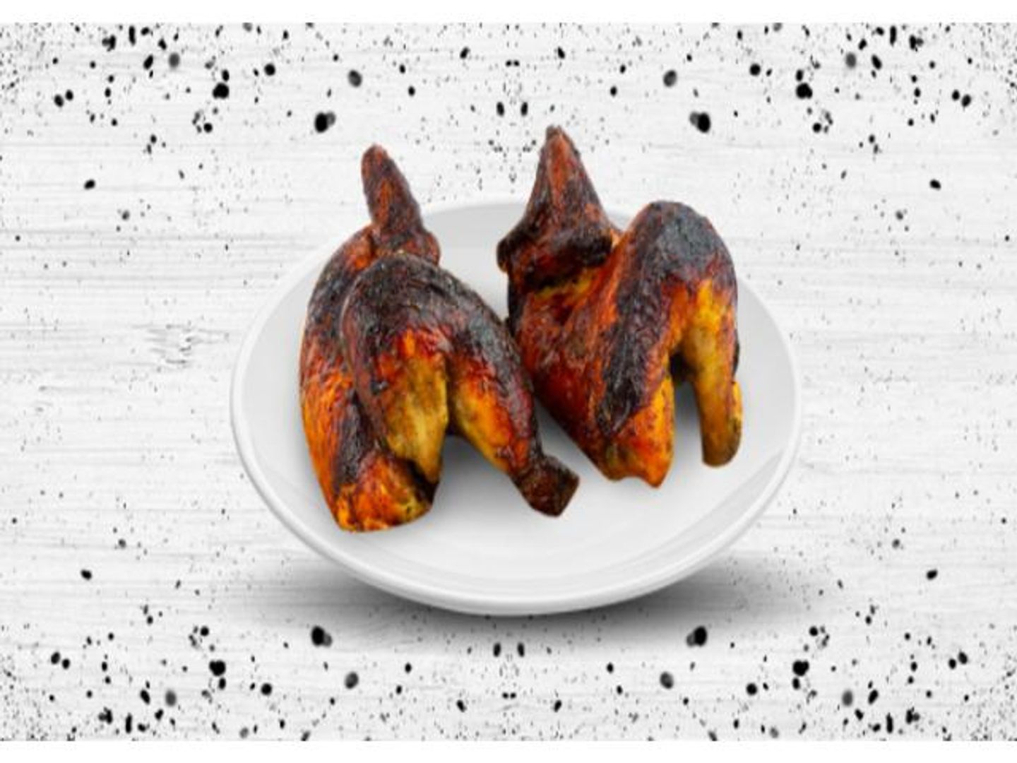 Plain Grilled On Embers - Half A Chicken