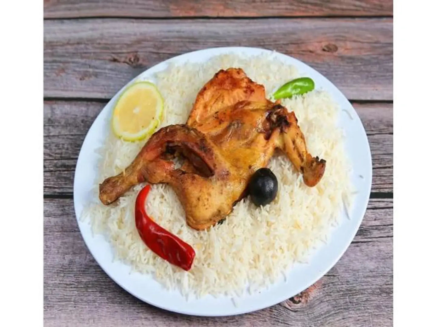 دجاج مظبي رز بشاور - نص