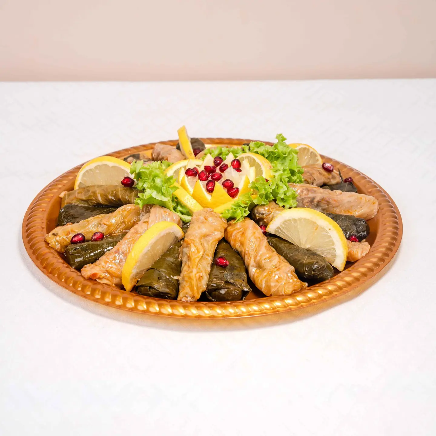 Stuffed Grape Leaves And Cabbage Plate - Small