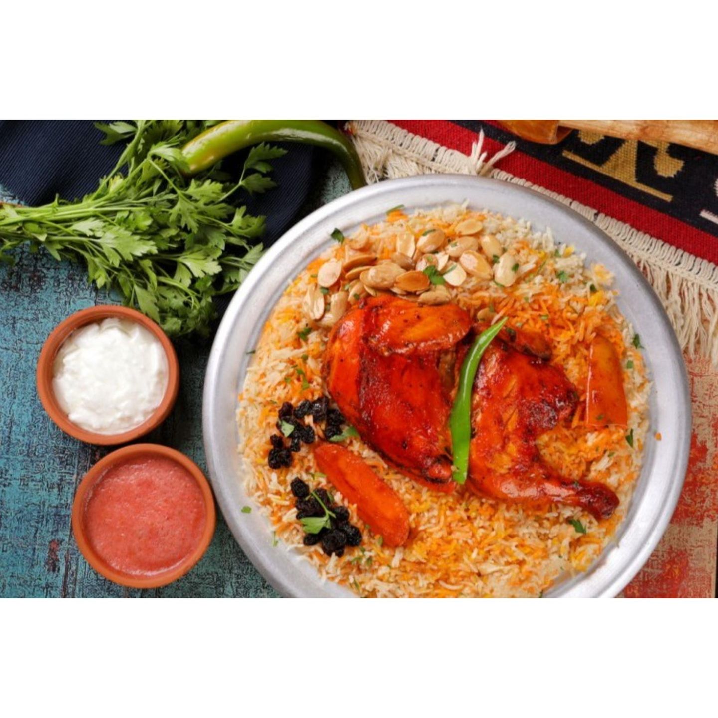 دجاج مندي - نص حبة دجاج
