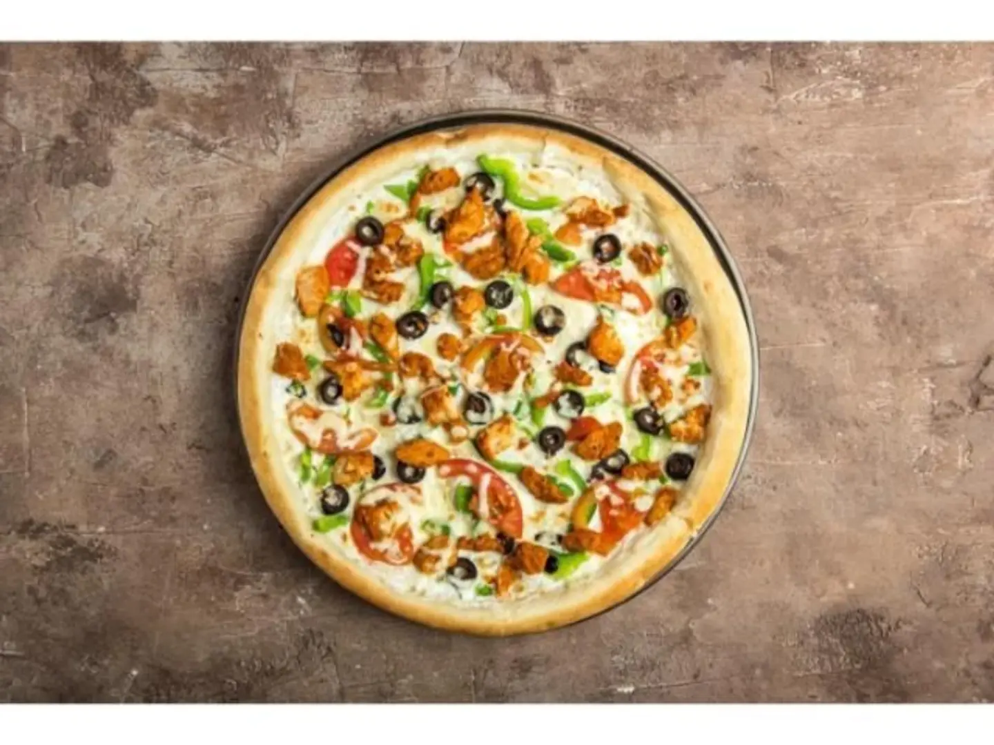 Vegetable And Chicken Pizza - Small