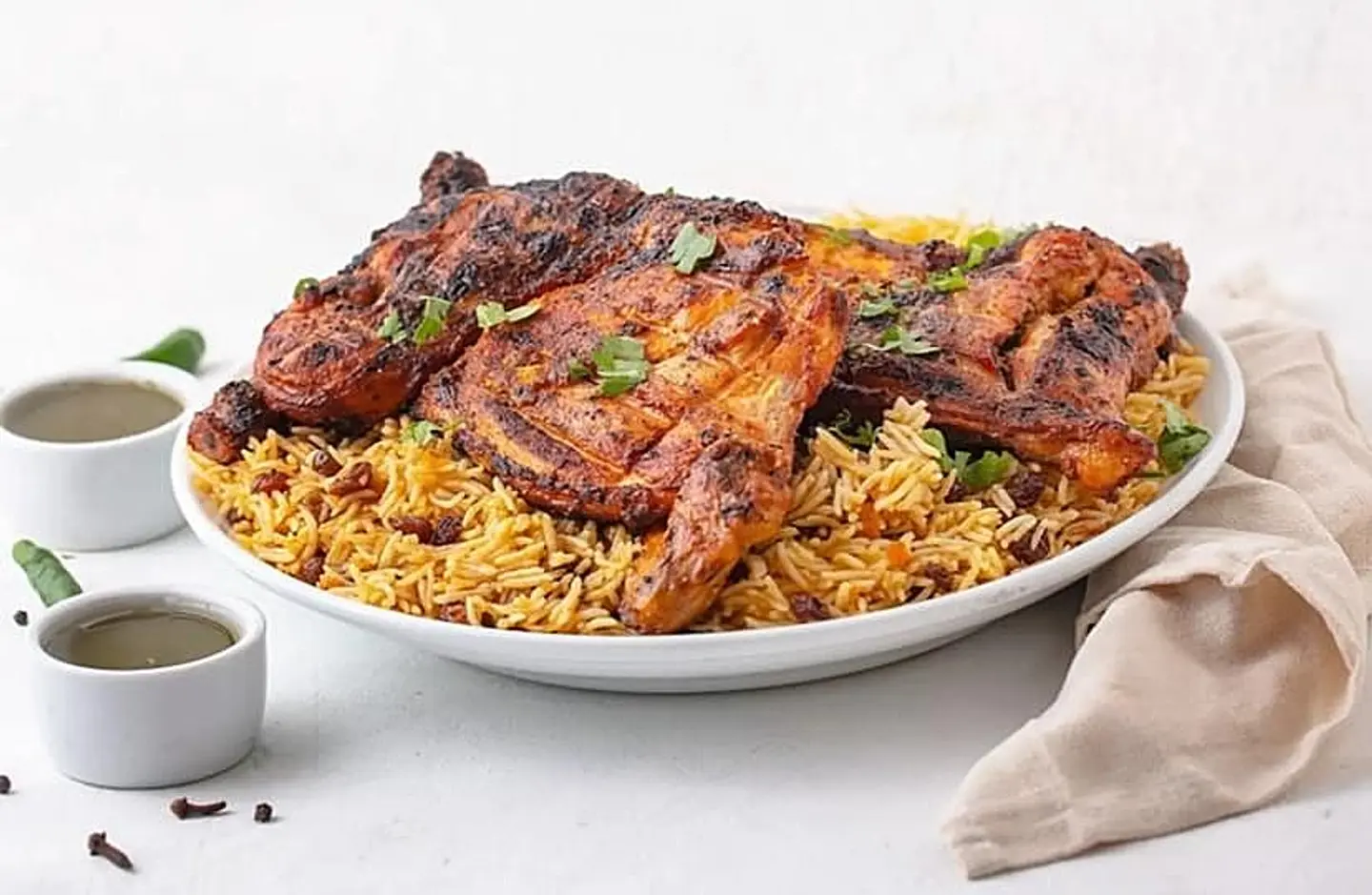 Charcoal Chicken With Rice - Half Chicken