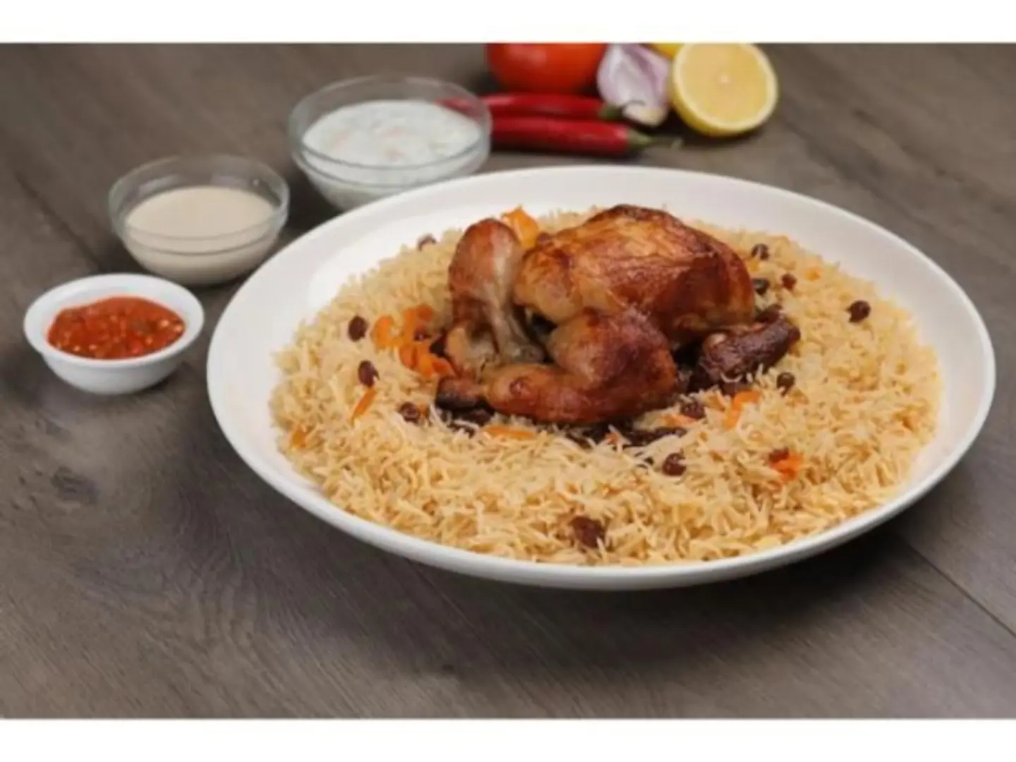 Half Grilled Chicken - Basmati