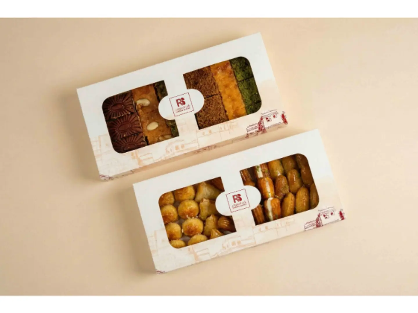 Mix Basbousa & Mix Oriental Sweets - Half Kilo