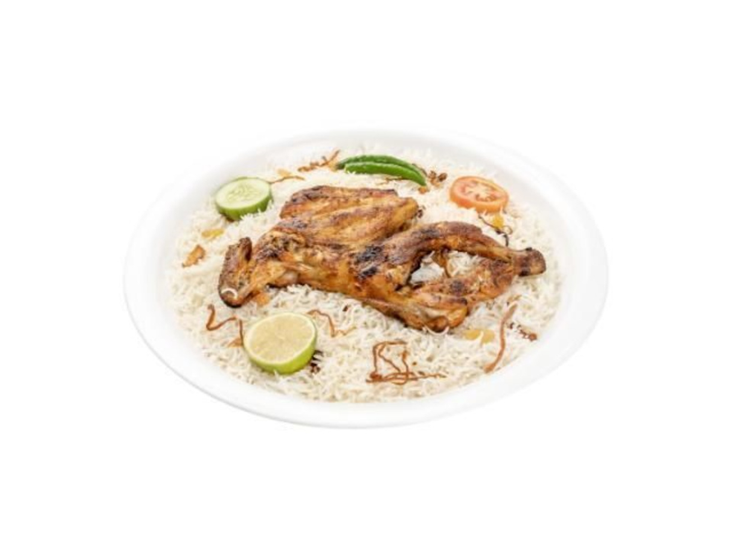 دجاج مظبي مع رز بشاور - نص حبه