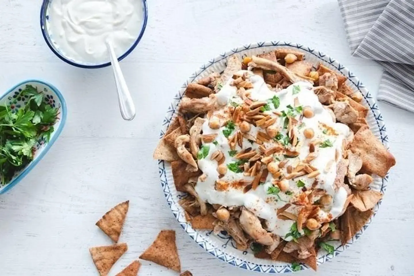 فتة شاورما - دجاج