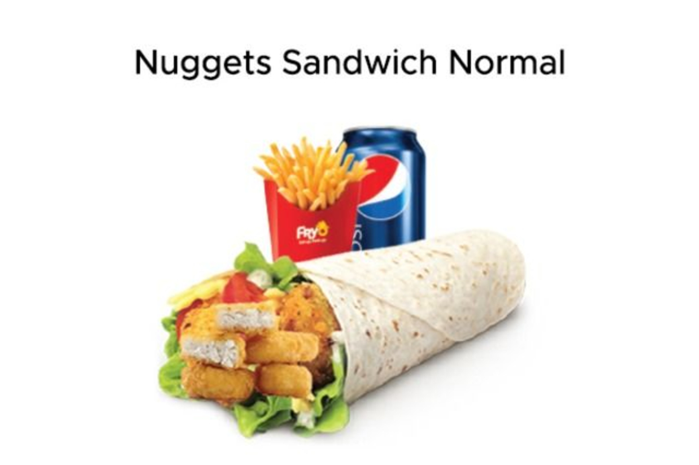 Nuggets Sandwich Meal - Spicy