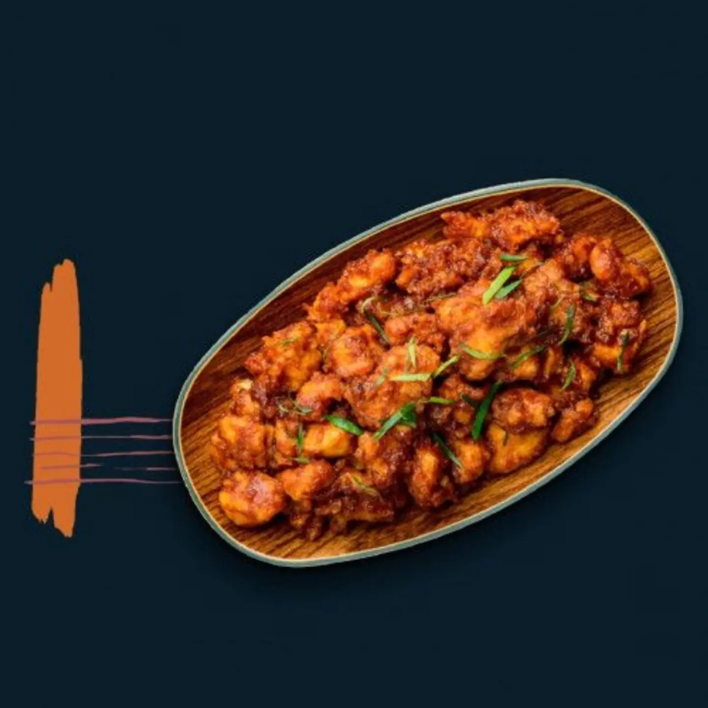 دجاج بالكاتشب الأسود - كبير