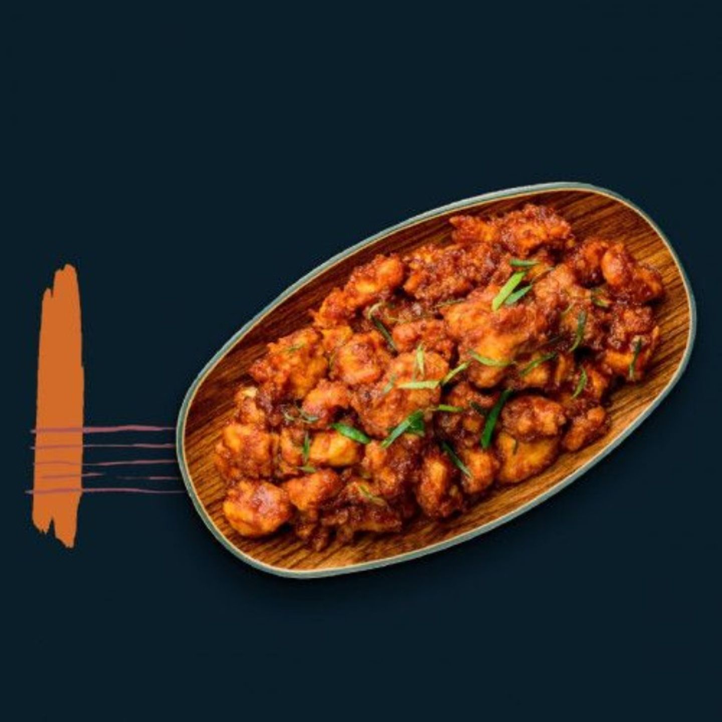 دجاج بالكاتشب الأسود - كبير