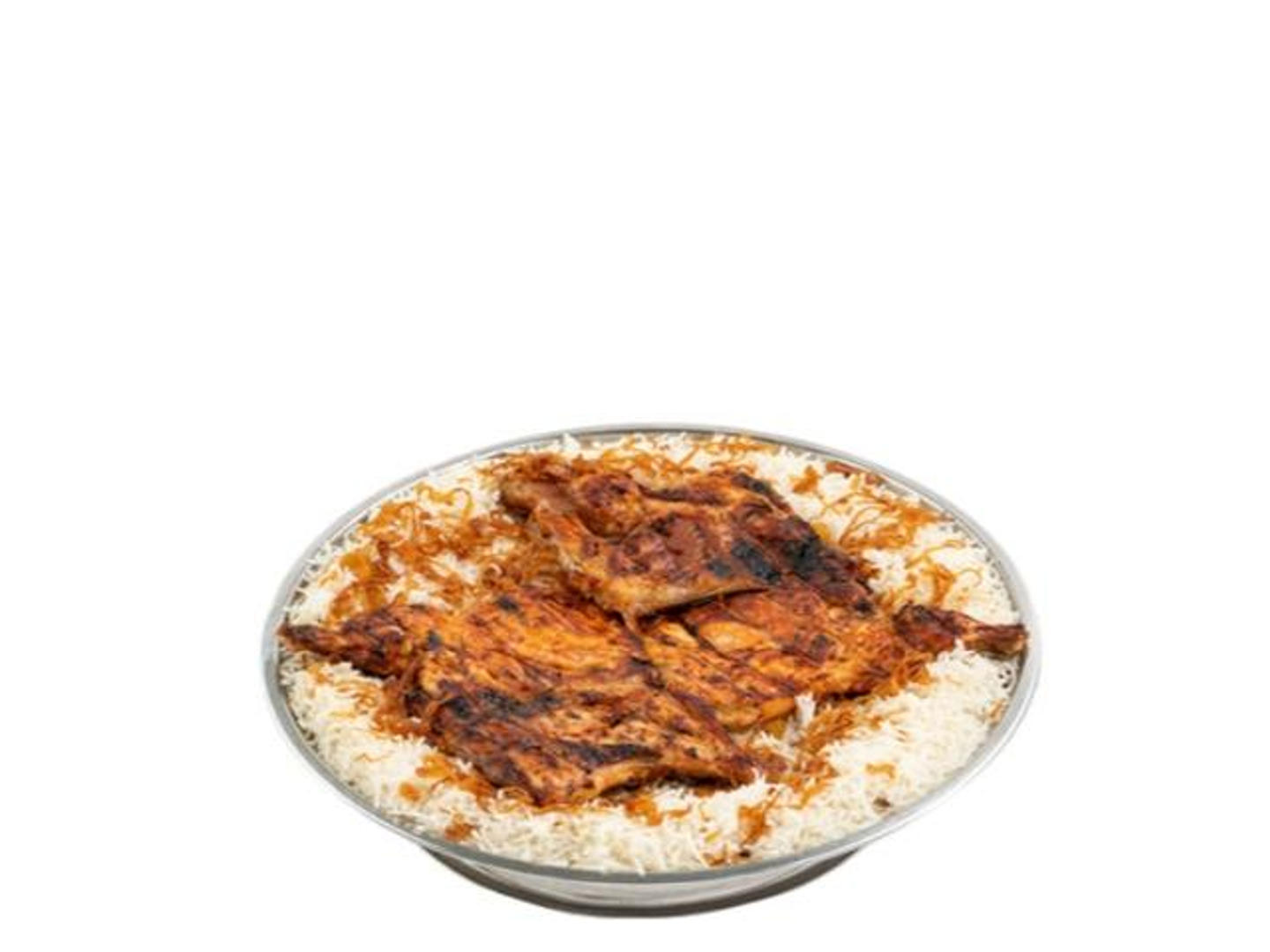 دجاج على الفحم - نص حبة دجاج